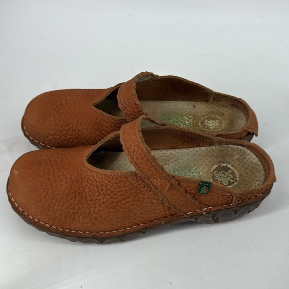 El Naturalista Burnt Orange Leather Slip-Ons - Picture 6 of 8